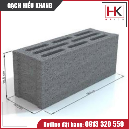 Gạch rỗng 4 viên thành vách